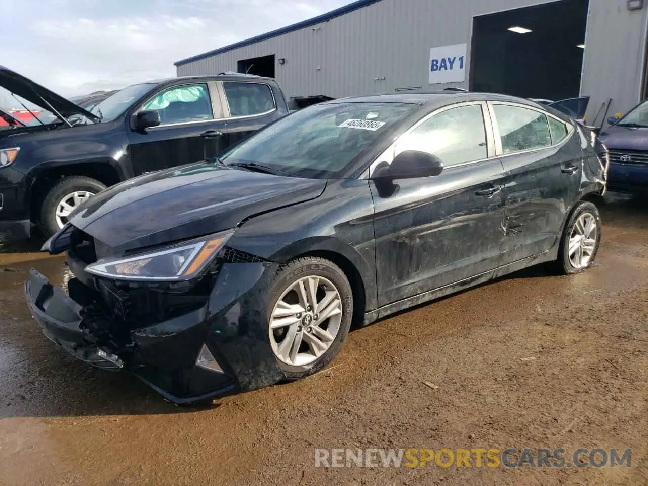 1 fotografías del automóvil dañado KMHD84LF3KU781993 HYUNDAI ELANTRA 2019