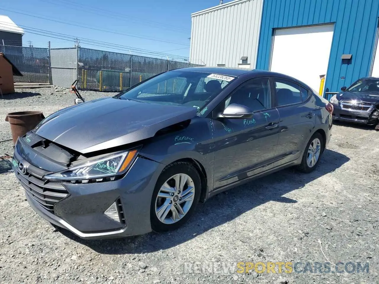 1 fotografías del automóvil dañado KMHD84LF3KU873573 HYUNDAI ELANTRA 2019