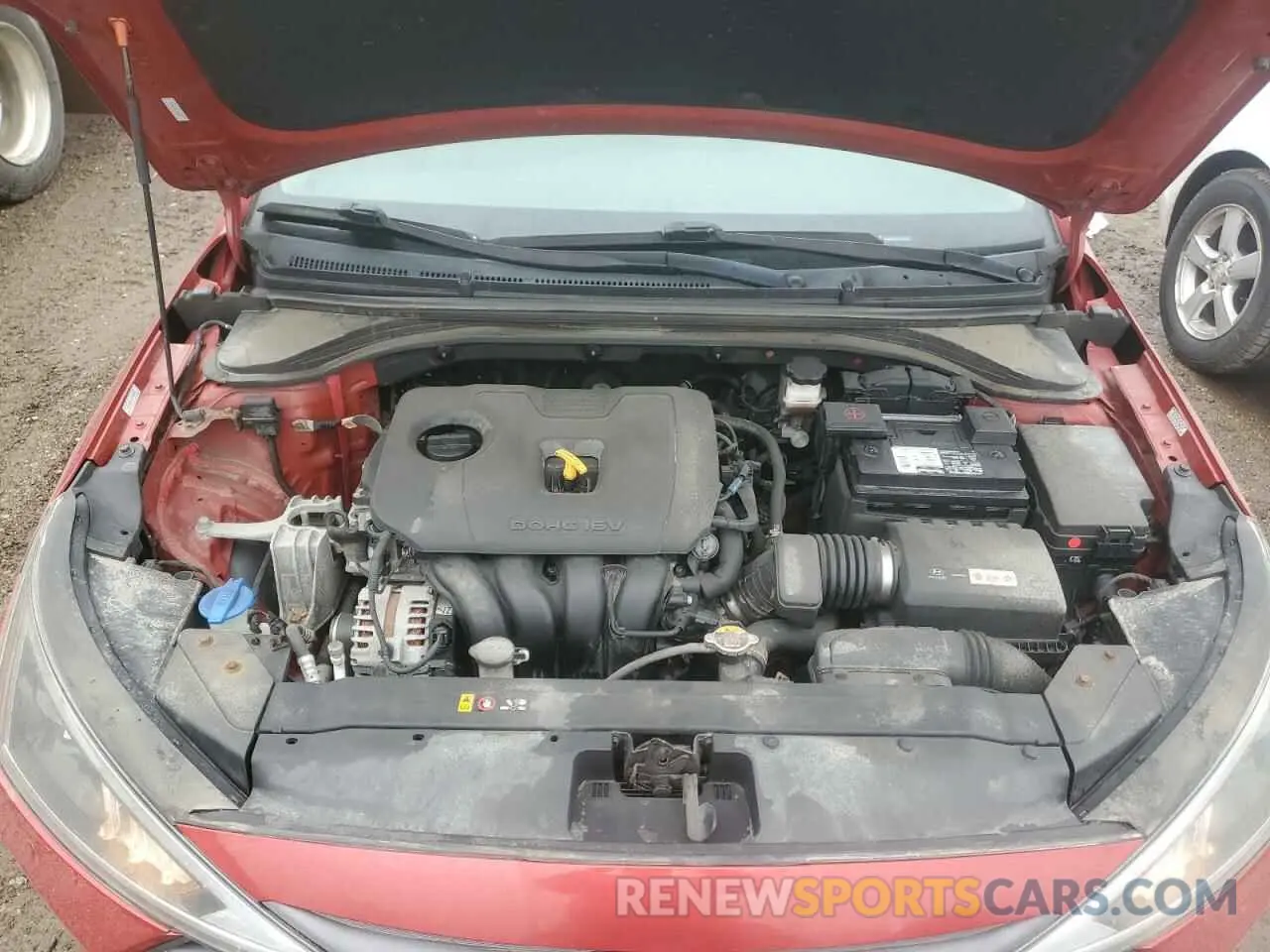 11 fotografías del automóvil dañado KMHD84LF4KU761154 HYUNDAI ELANTRA 2019