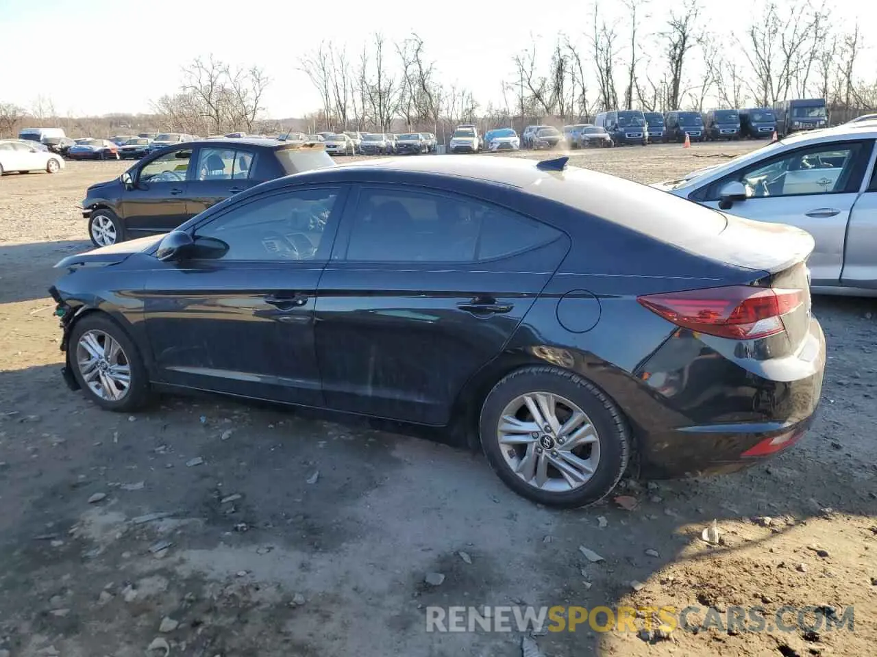 2 fotografías del automóvil dañado KMHD84LF4KU810045 HYUNDAI ELANTRA 2019