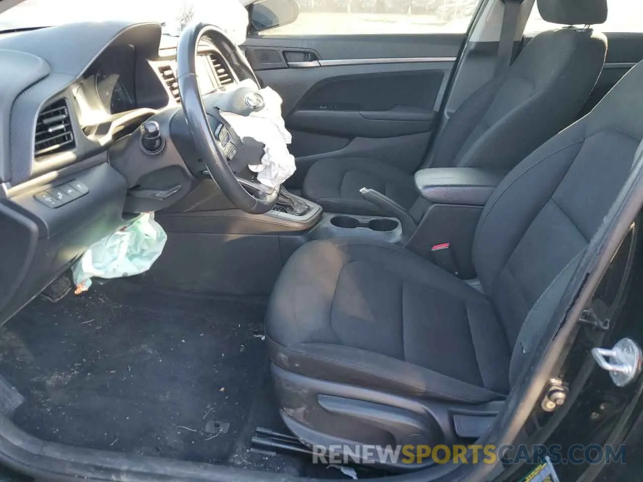 7 fotografías del automóvil dañado KMHD84LF4KU810045 HYUNDAI ELANTRA 2019