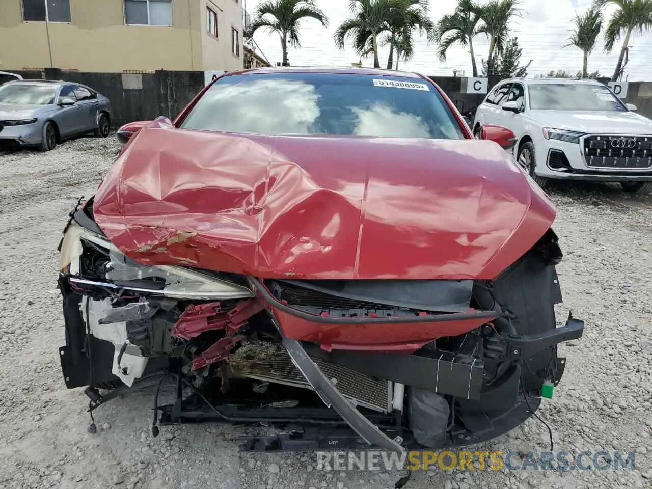 5 fotografías del automóvil dañado KMHD84LF4KU840999 HYUNDAI ELANTRA 2019