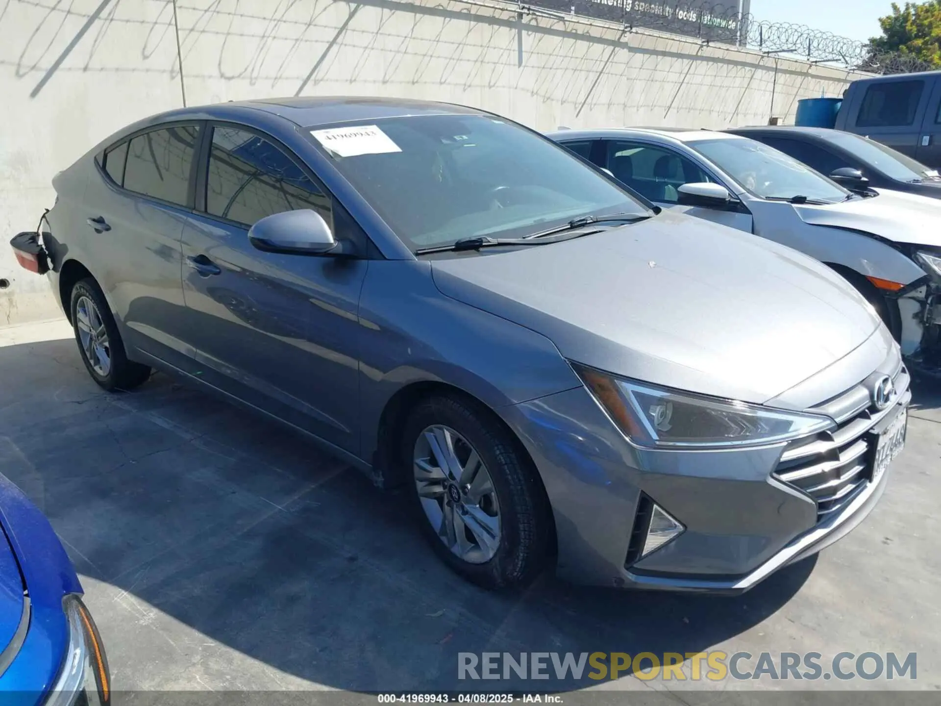 1 fotografías del automóvil dañado KMHD84LF4KU858807 HYUNDAI ELANTRA 2019