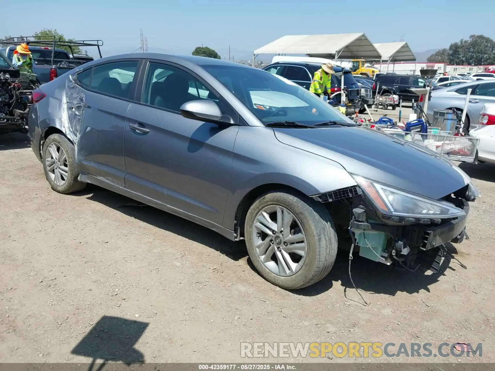 1 fotografías del automóvil dañado KMHD84LF4KU862789 HYUNDAI ELANTRA 2019