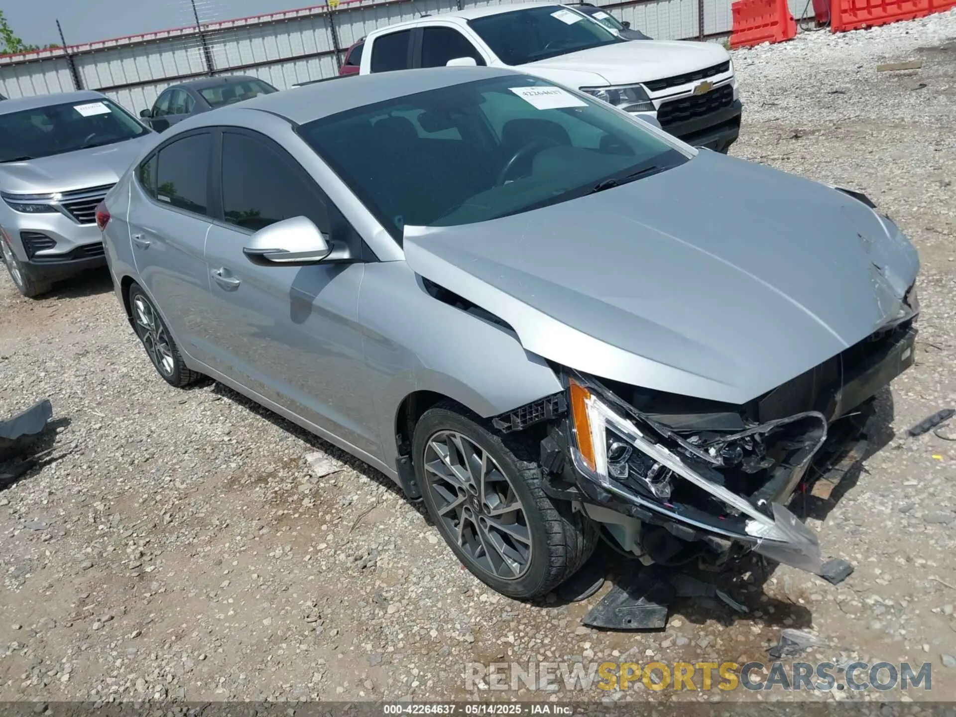 1 fotografías del automóvil dañado KMHD84LF4KU864915 HYUNDAI ELANTRA 2019