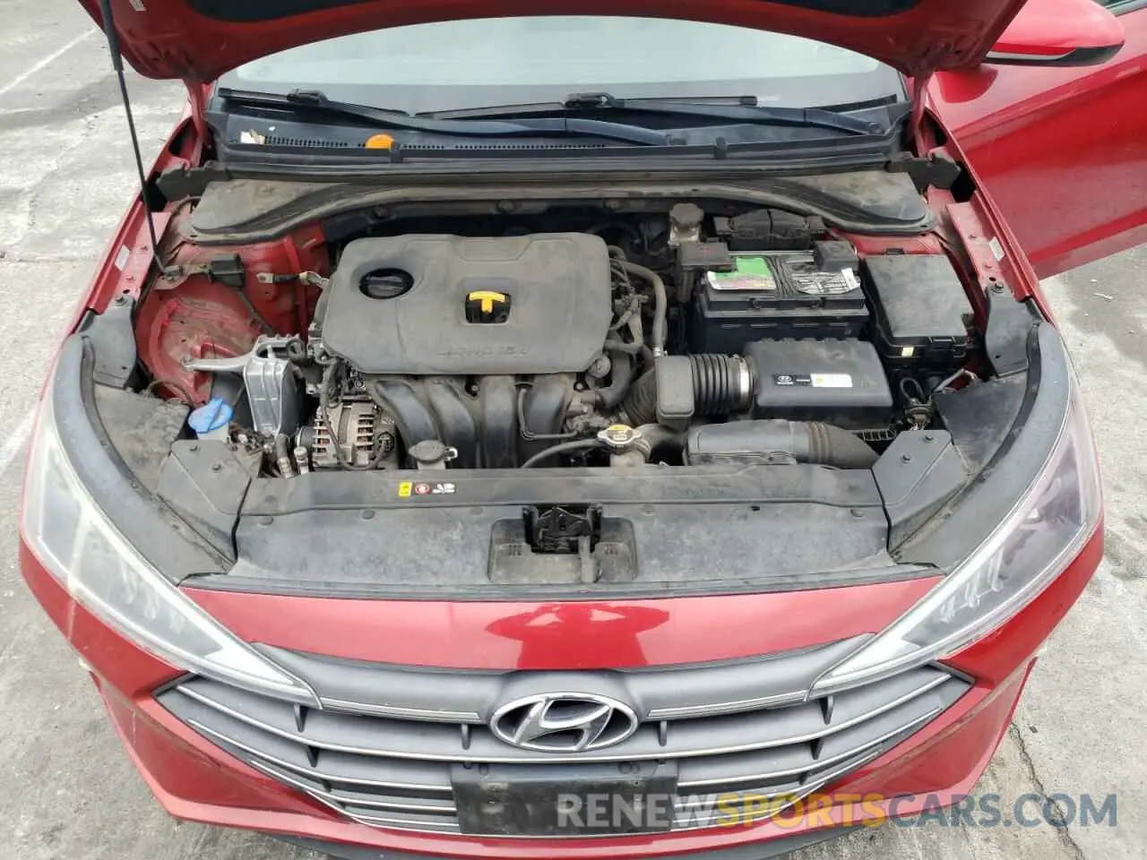 11 fotografías del automóvil dañado KMHD84LF5KU737977 HYUNDAI ELANTRA 2019