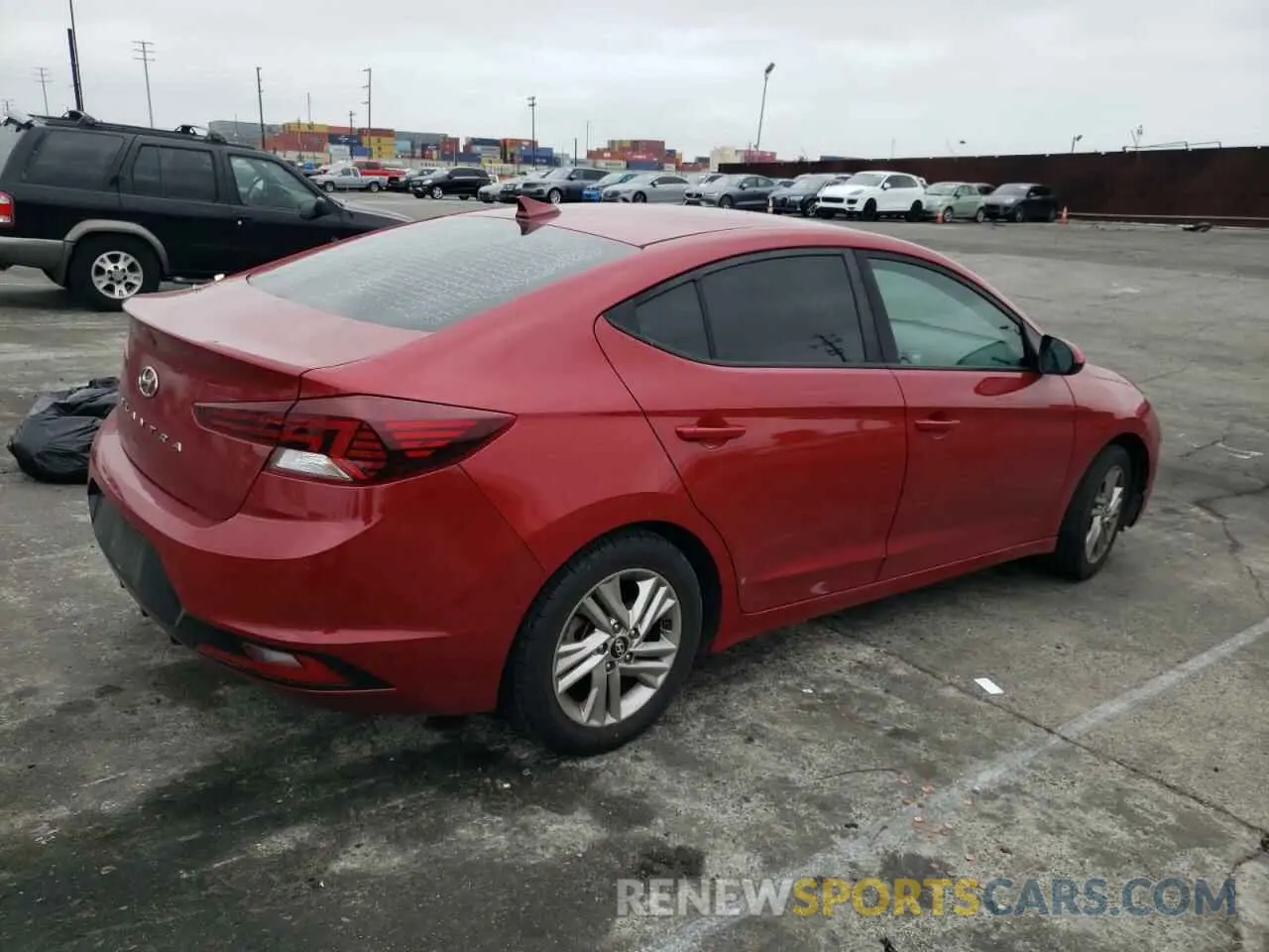 3 fotografías del automóvil dañado KMHD84LF5KU737977 HYUNDAI ELANTRA 2019