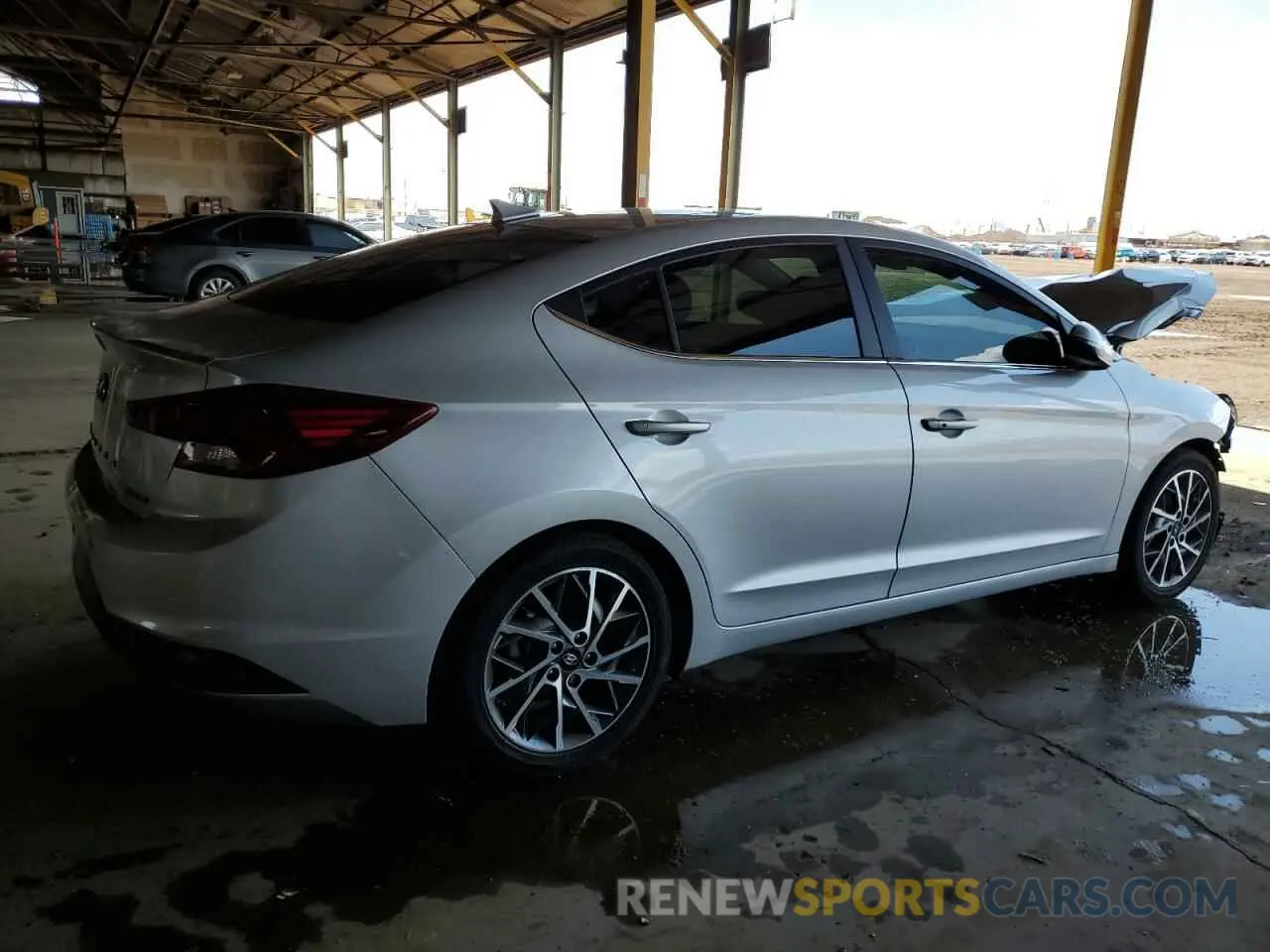 3 fotografías del automóvil dañado KMHD84LF5KU843734 HYUNDAI ELANTRA 2019