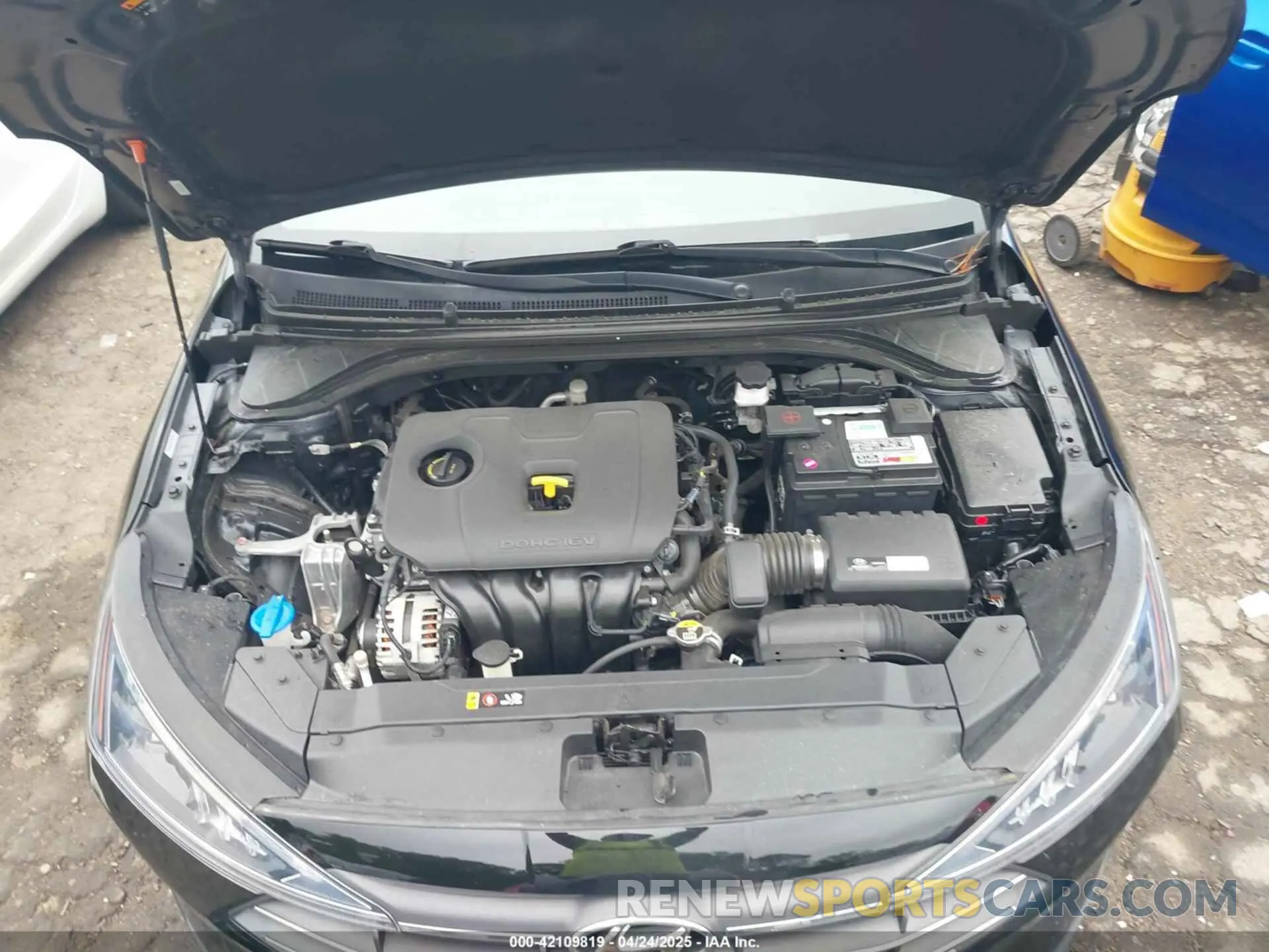 10 fotografías del automóvil dañado KMHD84LF5KU879097 HYUNDAI ELANTRA 2019