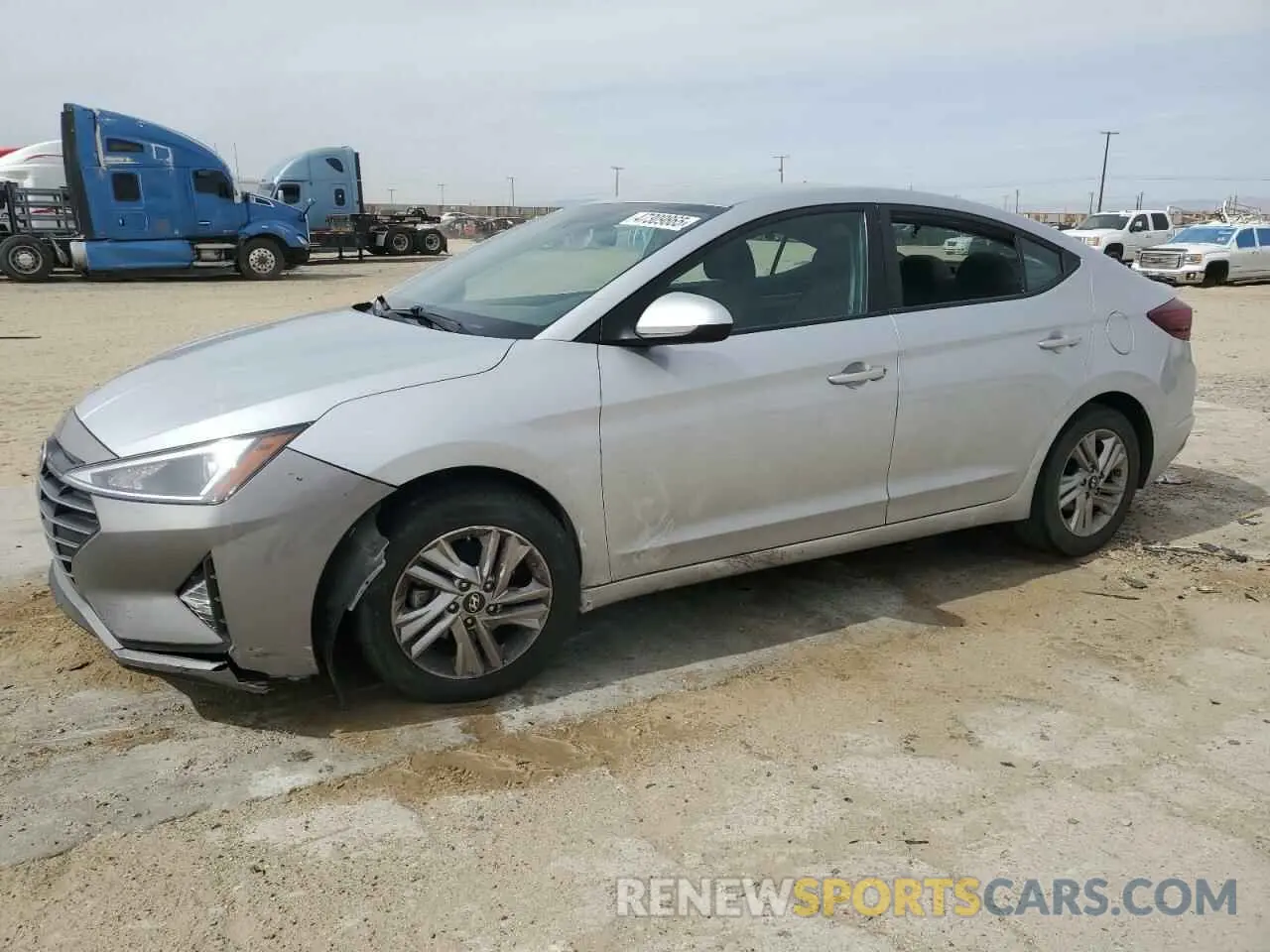 1 fotografías del automóvil dañado KMHD84LF6KU766419 HYUNDAI ELANTRA 2019