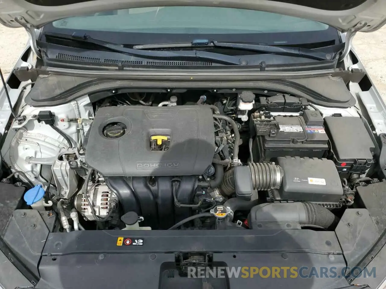 12 fotografías del automóvil dañado KMHD84LF6KU766419 HYUNDAI ELANTRA 2019