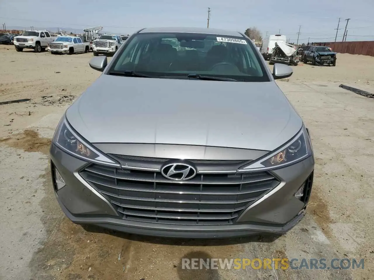 5 fotografías del automóvil dañado KMHD84LF6KU766419 HYUNDAI ELANTRA 2019