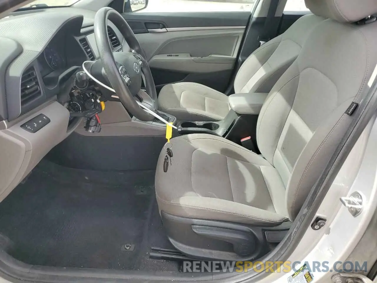 7 fotografías del automóvil dañado KMHD84LF6KU766419 HYUNDAI ELANTRA 2019
