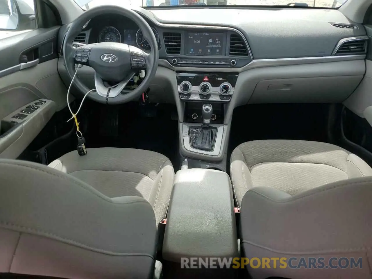 8 fotografías del automóvil dañado KMHD84LF6KU766419 HYUNDAI ELANTRA 2019