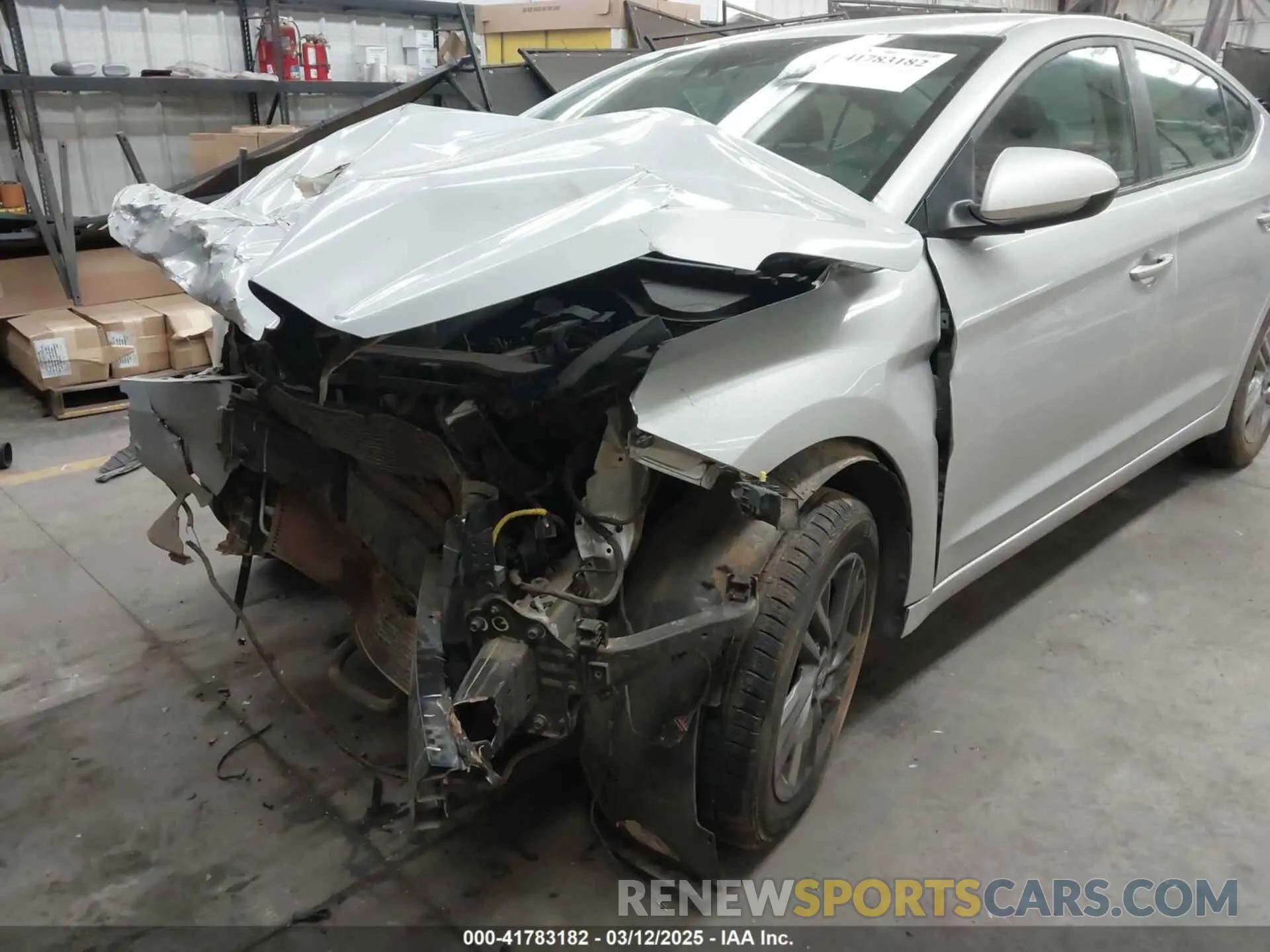 6 fotografías del automóvil dañado KMHD84LF6KU769398 HYUNDAI ELANTRA 2019