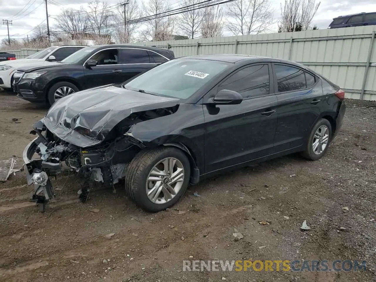 1 fotografías del automóvil dañado KMHD84LF6KU784368 HYUNDAI ELANTRA 2019