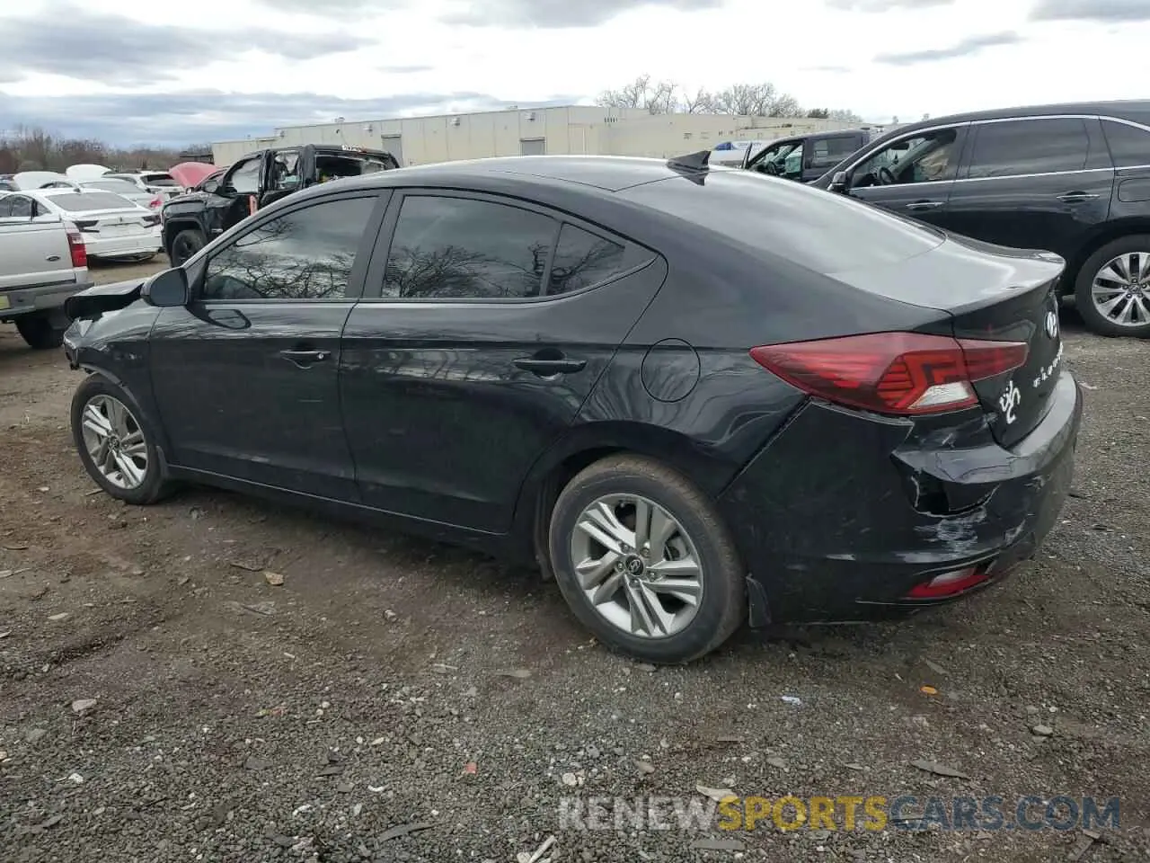 2 fotografías del automóvil dañado KMHD84LF6KU784368 HYUNDAI ELANTRA 2019
