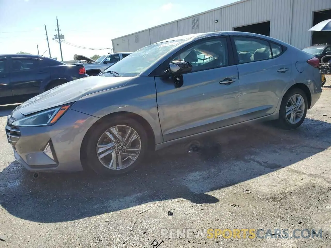 1 fotografías del automóvil dañado KMHD84LF7KU750553 HYUNDAI ELANTRA 2019
