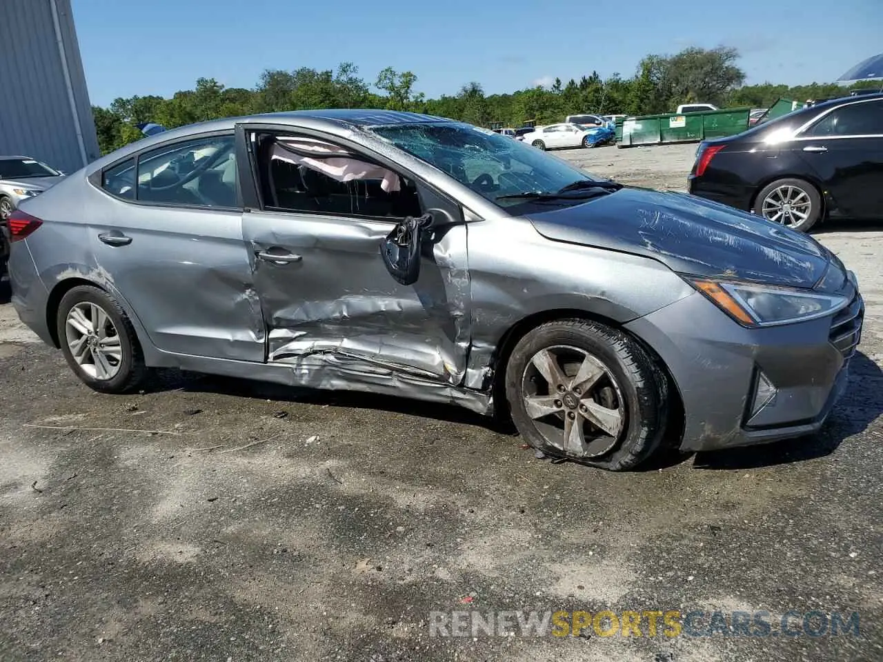 4 fotografías del automóvil dañado KMHD84LF7KU750553 HYUNDAI ELANTRA 2019