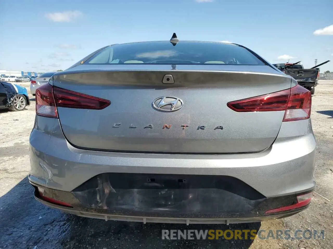 6 fotografías del automóvil dañado KMHD84LF7KU750553 HYUNDAI ELANTRA 2019