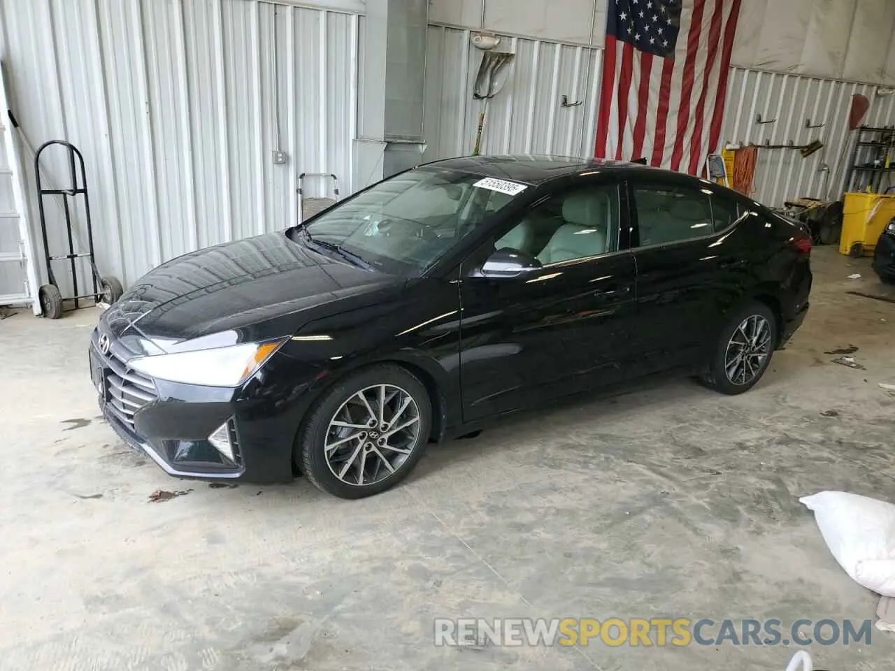 1 fotografías del automóvil dañado KMHD84LF7KU753047 HYUNDAI ELANTRA 2019