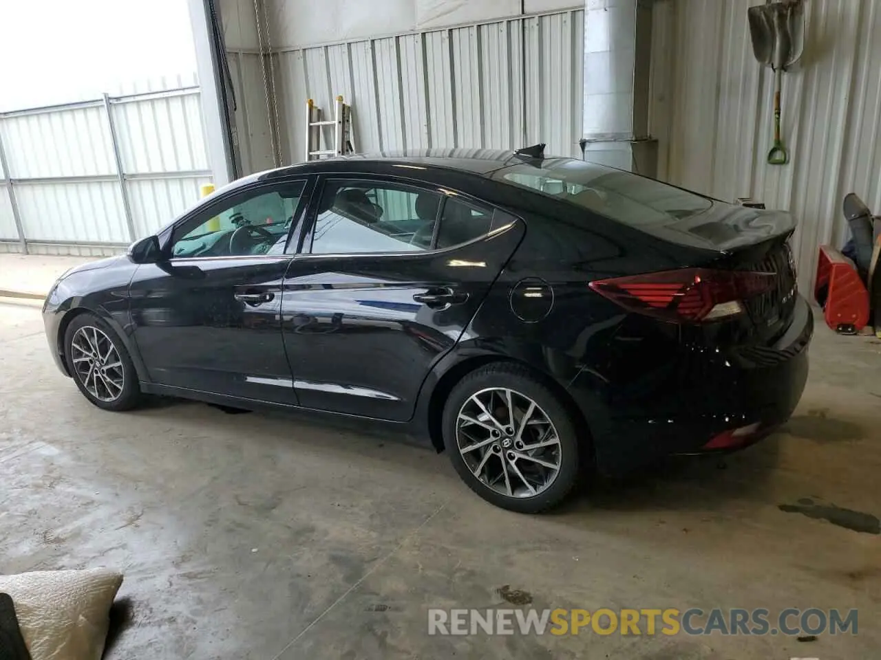 2 fotografías del automóvil dañado KMHD84LF7KU753047 HYUNDAI ELANTRA 2019