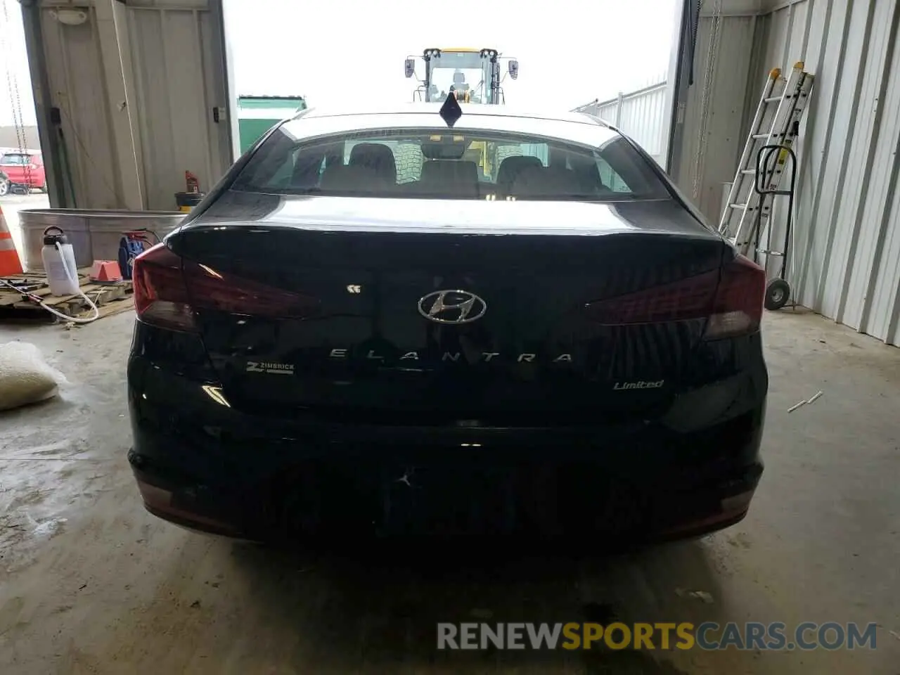6 fotografías del automóvil dañado KMHD84LF7KU753047 HYUNDAI ELANTRA 2019