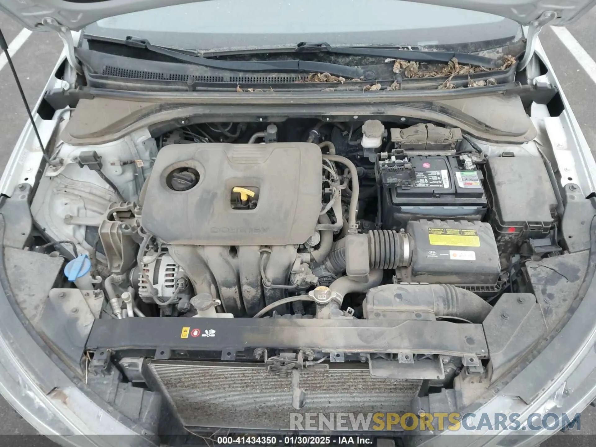 10 fotografías del automóvil dañado KMHD84LF7KU773329 HYUNDAI ELANTRA 2019
