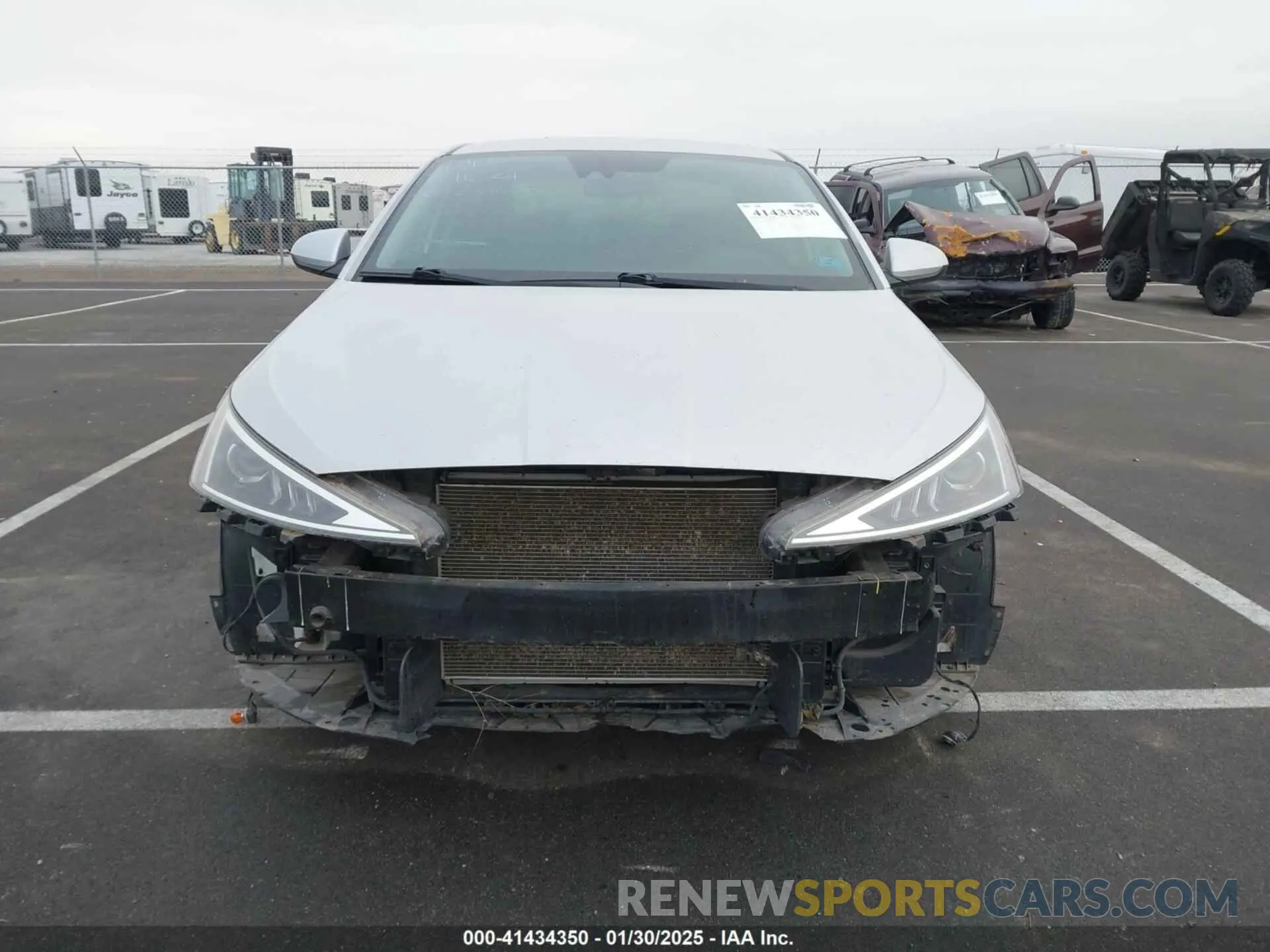 13 fotografías del automóvil dañado KMHD84LF7KU773329 HYUNDAI ELANTRA 2019