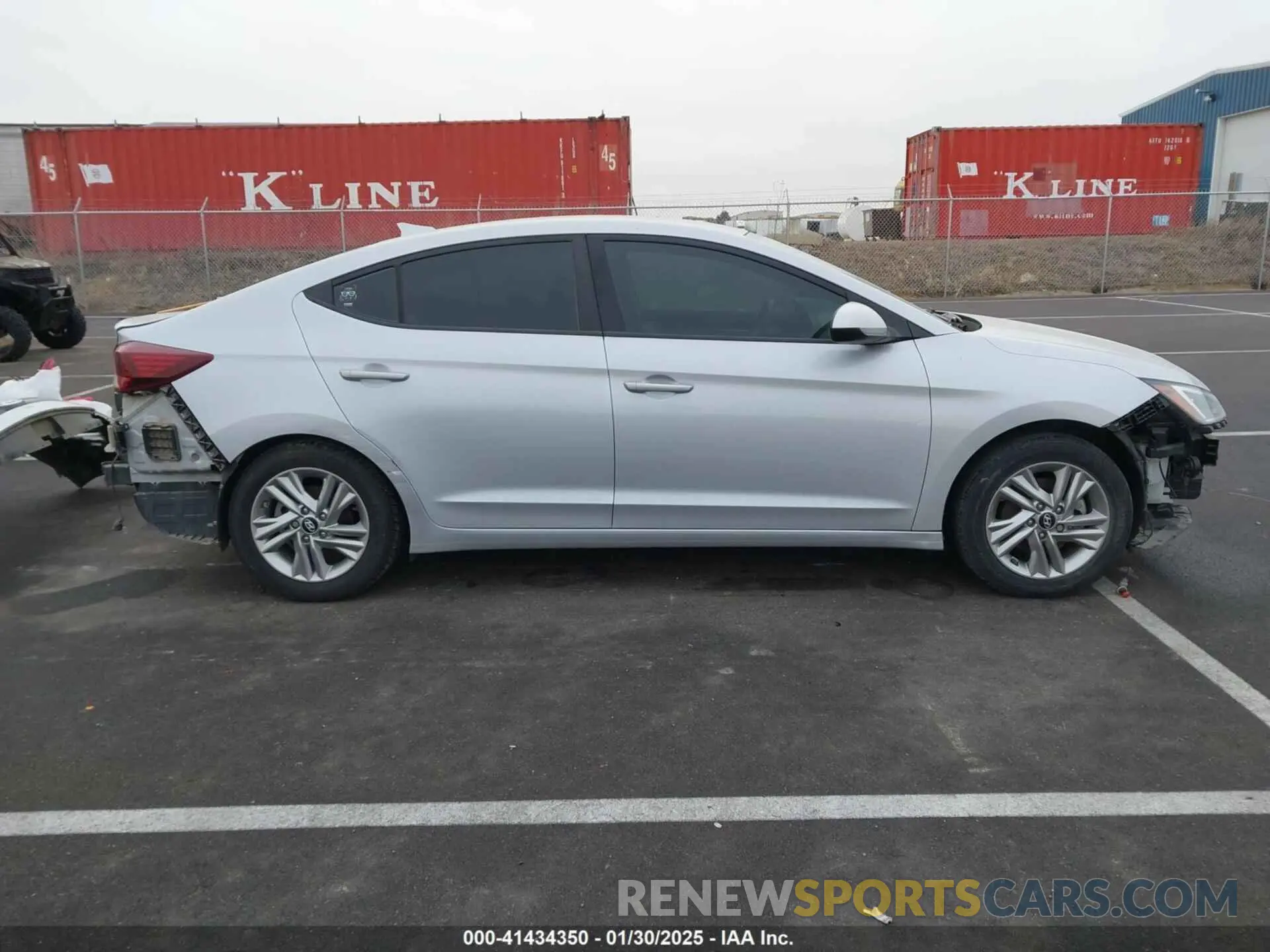 14 fotografías del automóvil dañado KMHD84LF7KU773329 HYUNDAI ELANTRA 2019