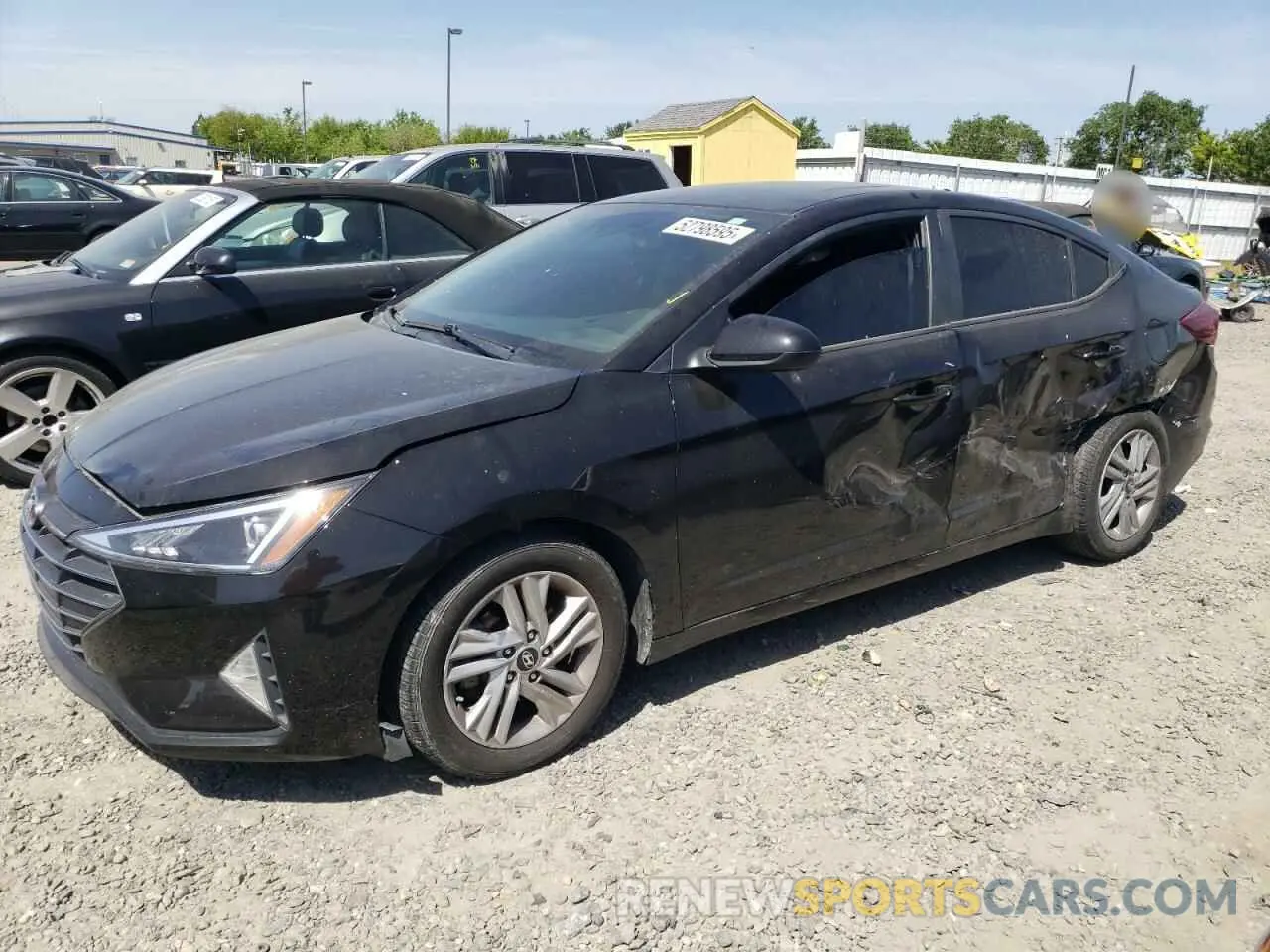 1 fotografías del automóvil dañado KMHD84LF7KU779860 HYUNDAI ELANTRA 2019