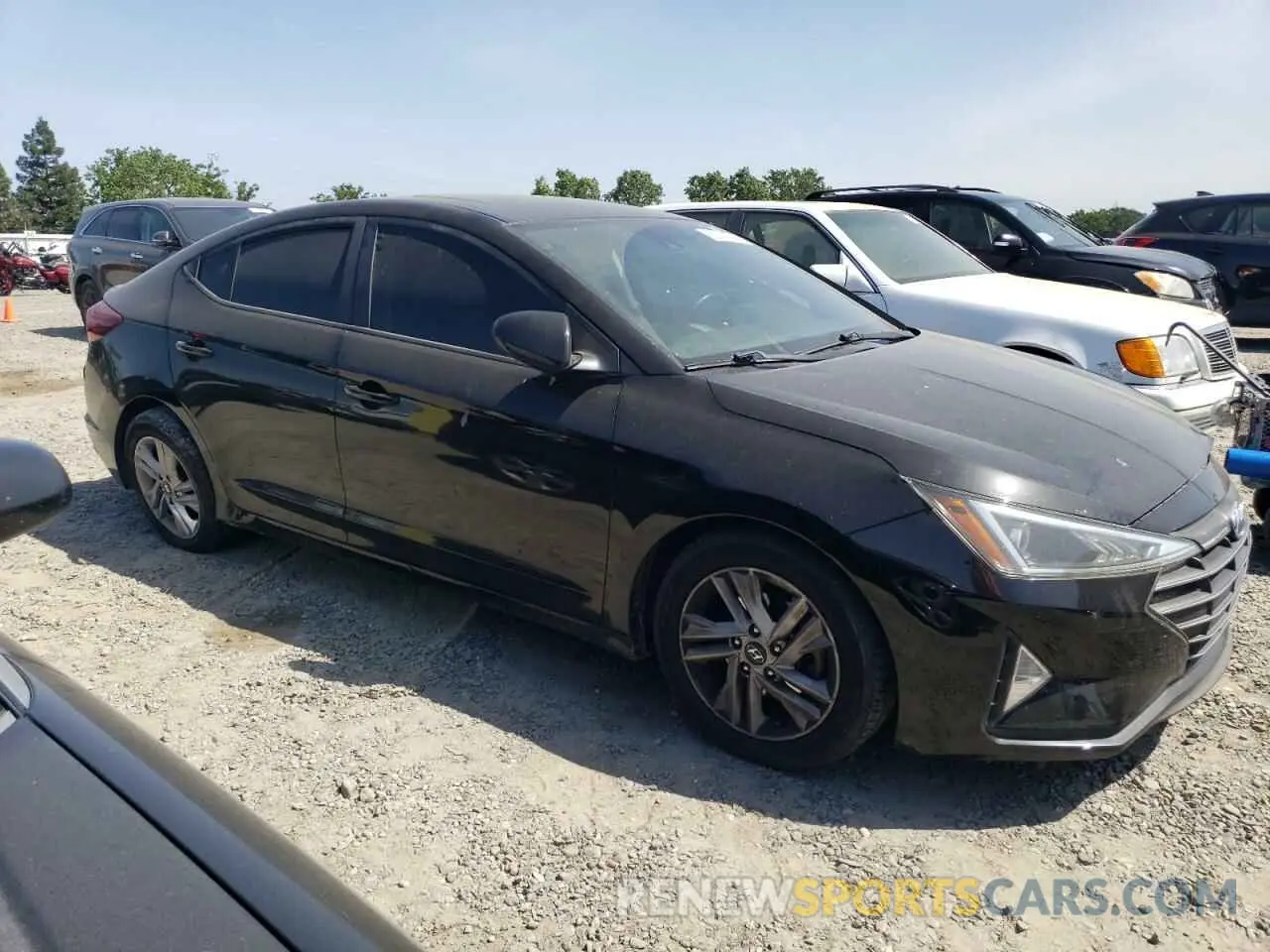 4 fotografías del automóvil dañado KMHD84LF7KU779860 HYUNDAI ELANTRA 2019
