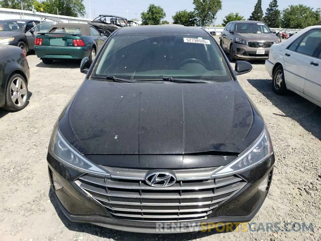 5 fotografías del automóvil dañado KMHD84LF7KU779860 HYUNDAI ELANTRA 2019