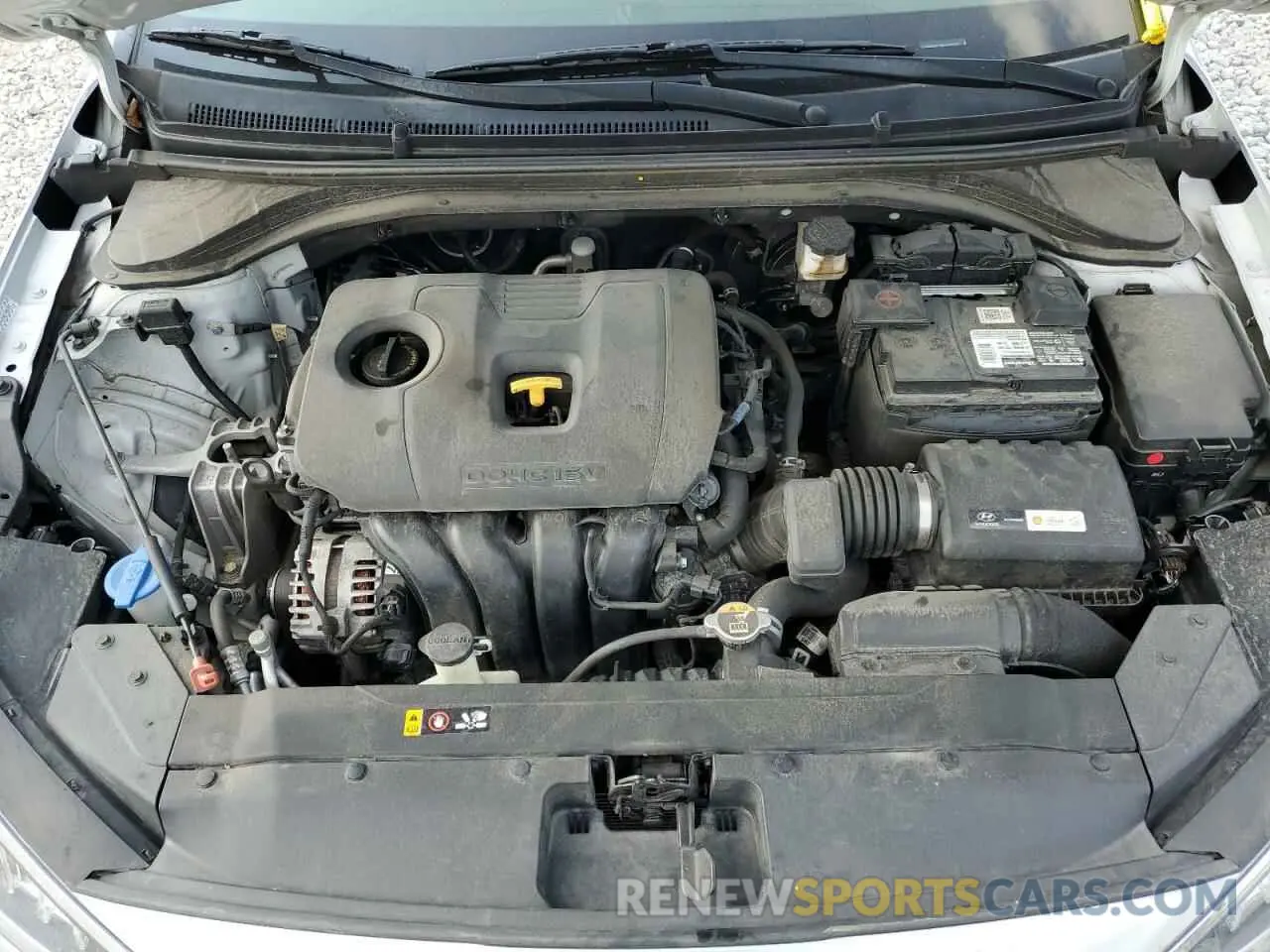 11 fotografías del automóvil dañado KMHD84LF8KU746320 HYUNDAI ELANTRA 2019