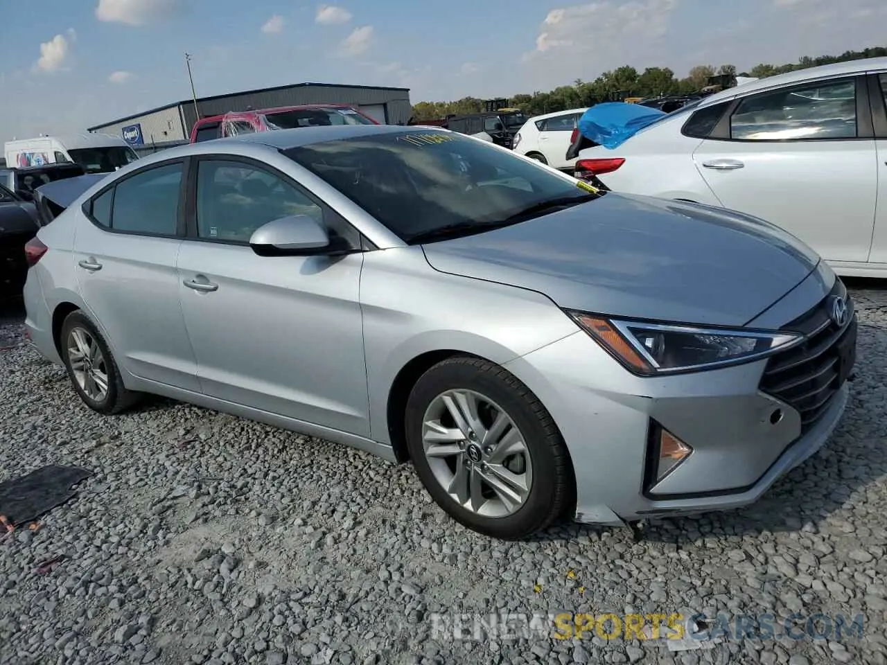 4 fotografías del automóvil dañado KMHD84LF8KU746320 HYUNDAI ELANTRA 2019