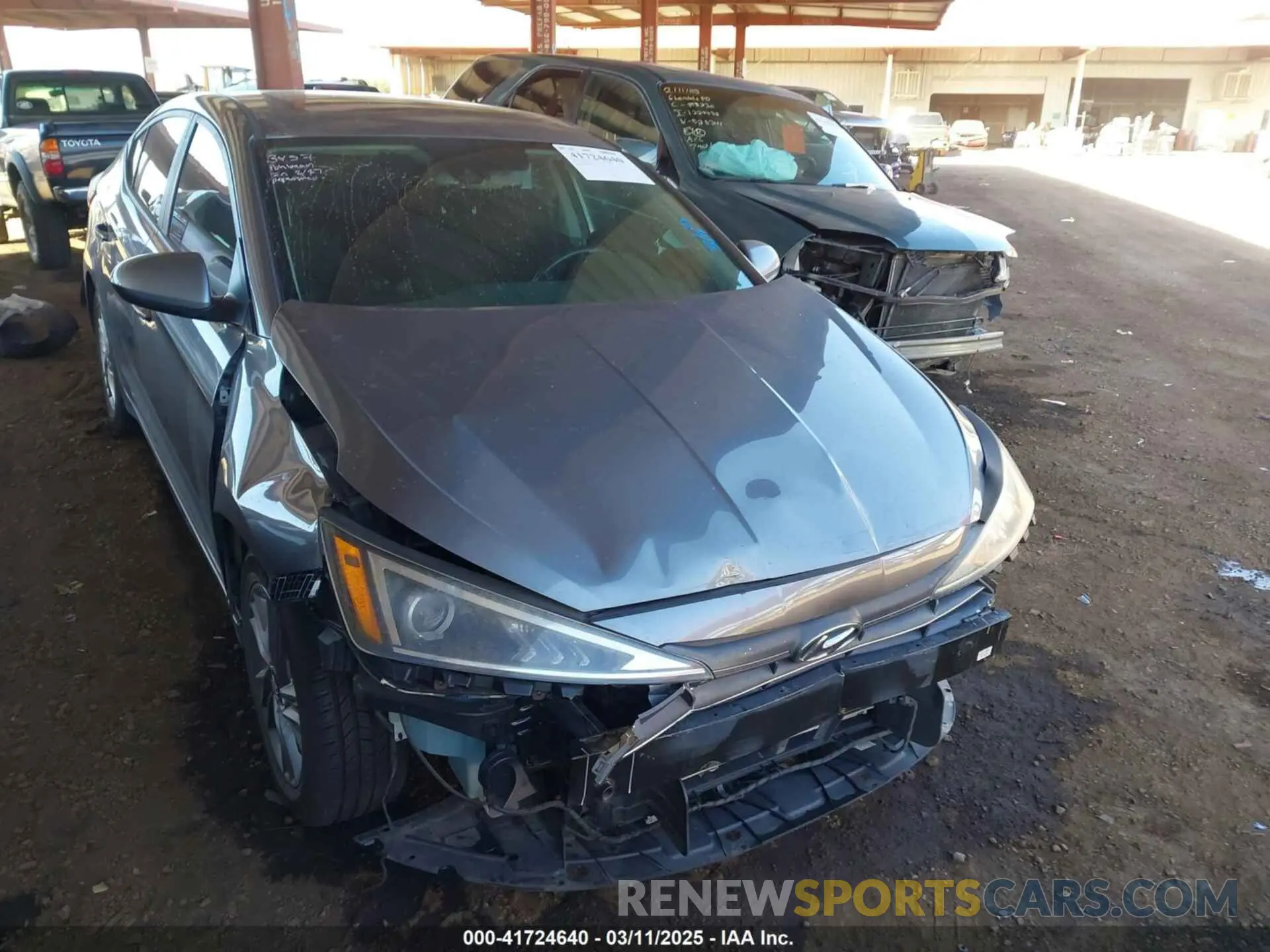 1 fotografías del automóvil dañado KMHD84LF8KU816835 HYUNDAI ELANTRA 2019