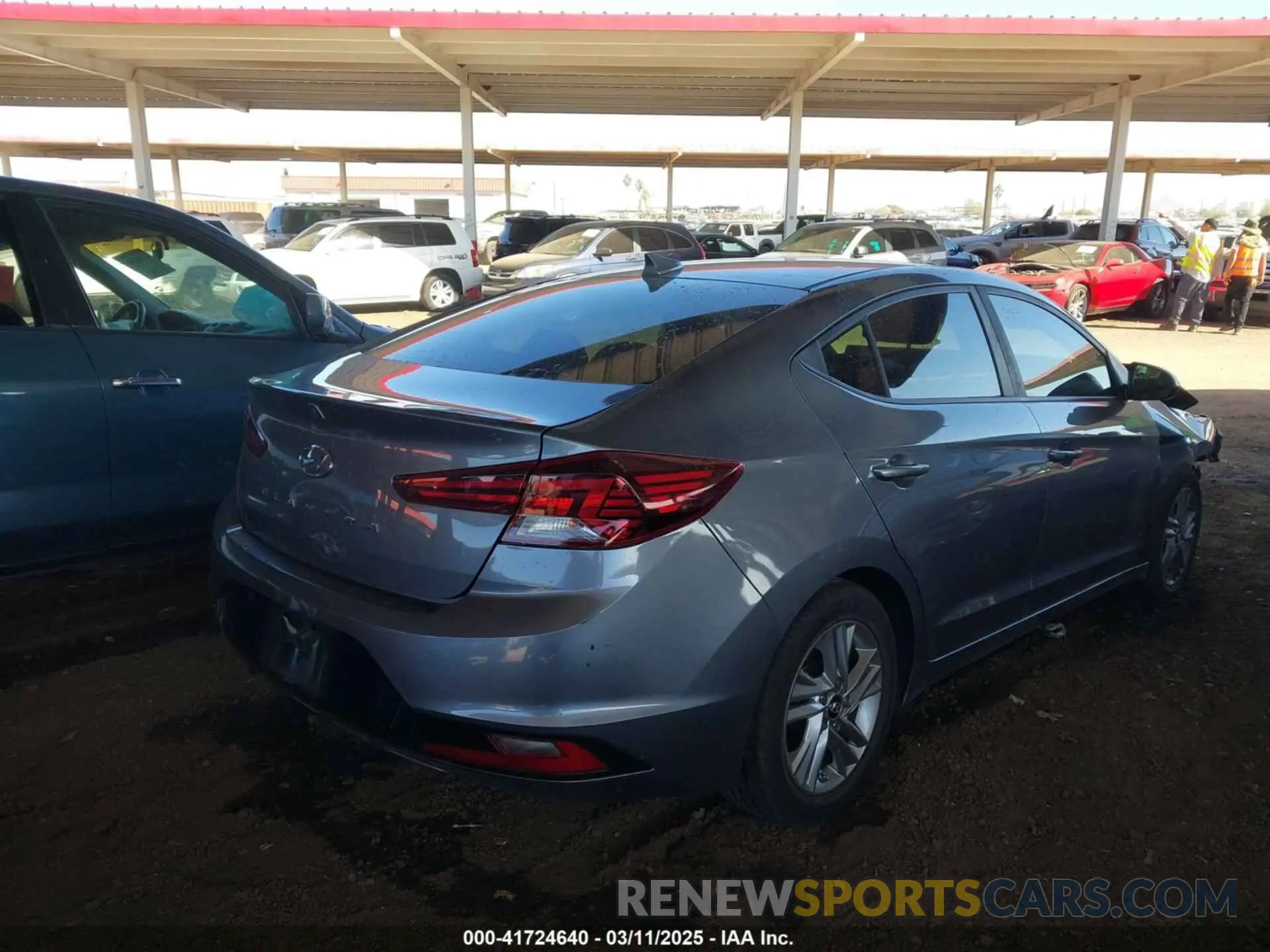 4 fotografías del automóvil dañado KMHD84LF8KU816835 HYUNDAI ELANTRA 2019