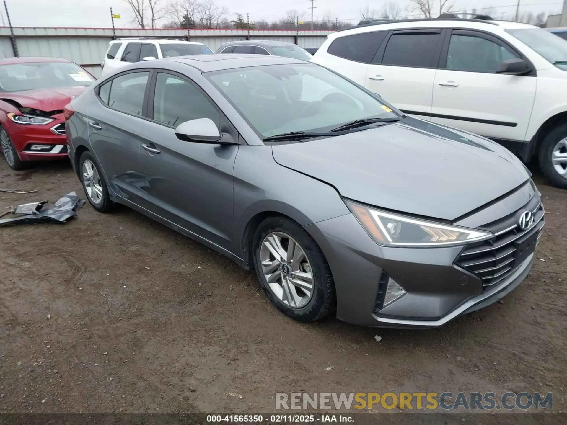 1 fotografías del automóvil dañado KMHD84LF8KU833554 HYUNDAI ELANTRA 2019