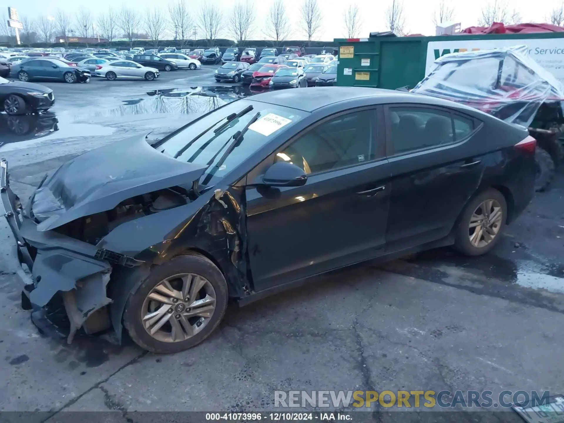 2 fotografías del automóvil dañado KMHD84LF9KU735813 HYUNDAI ELANTRA 2019