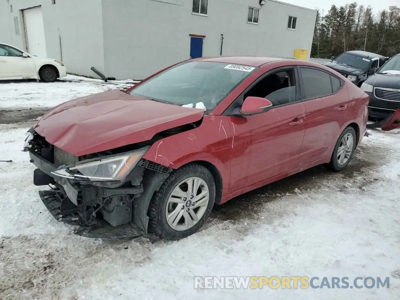 1 fotografías del automóvil dañado KMHD84LFXKU855765 HYUNDAI ELANTRA 2019