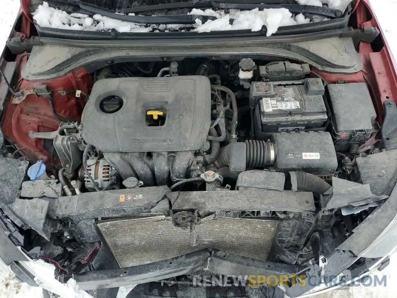 11 fotografías del automóvil dañado KMHD84LFXKU855765 HYUNDAI ELANTRA 2019