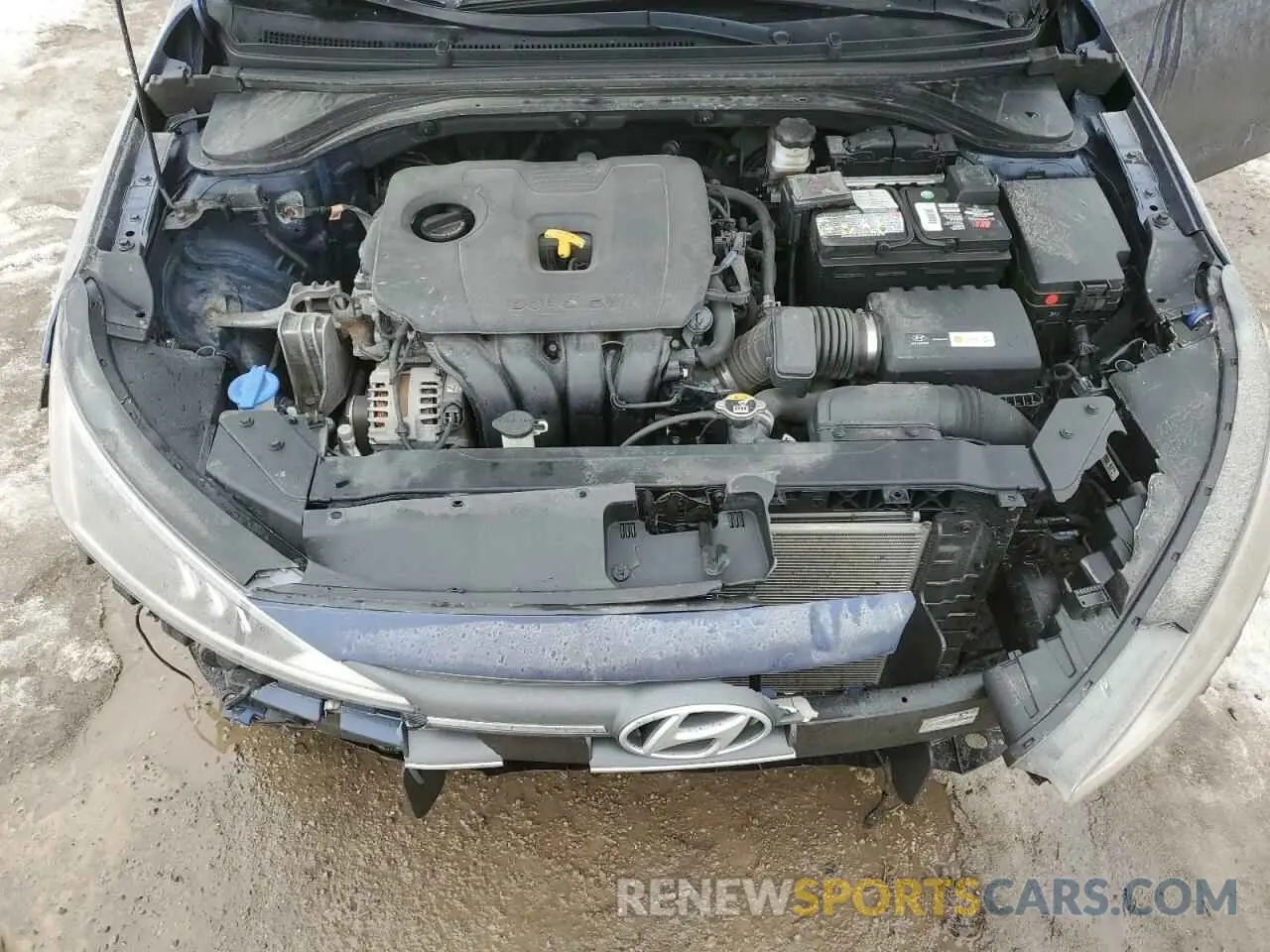 11 fotografías del automóvil dañado KMHD84LFXKU875269 HYUNDAI ELANTRA 2019