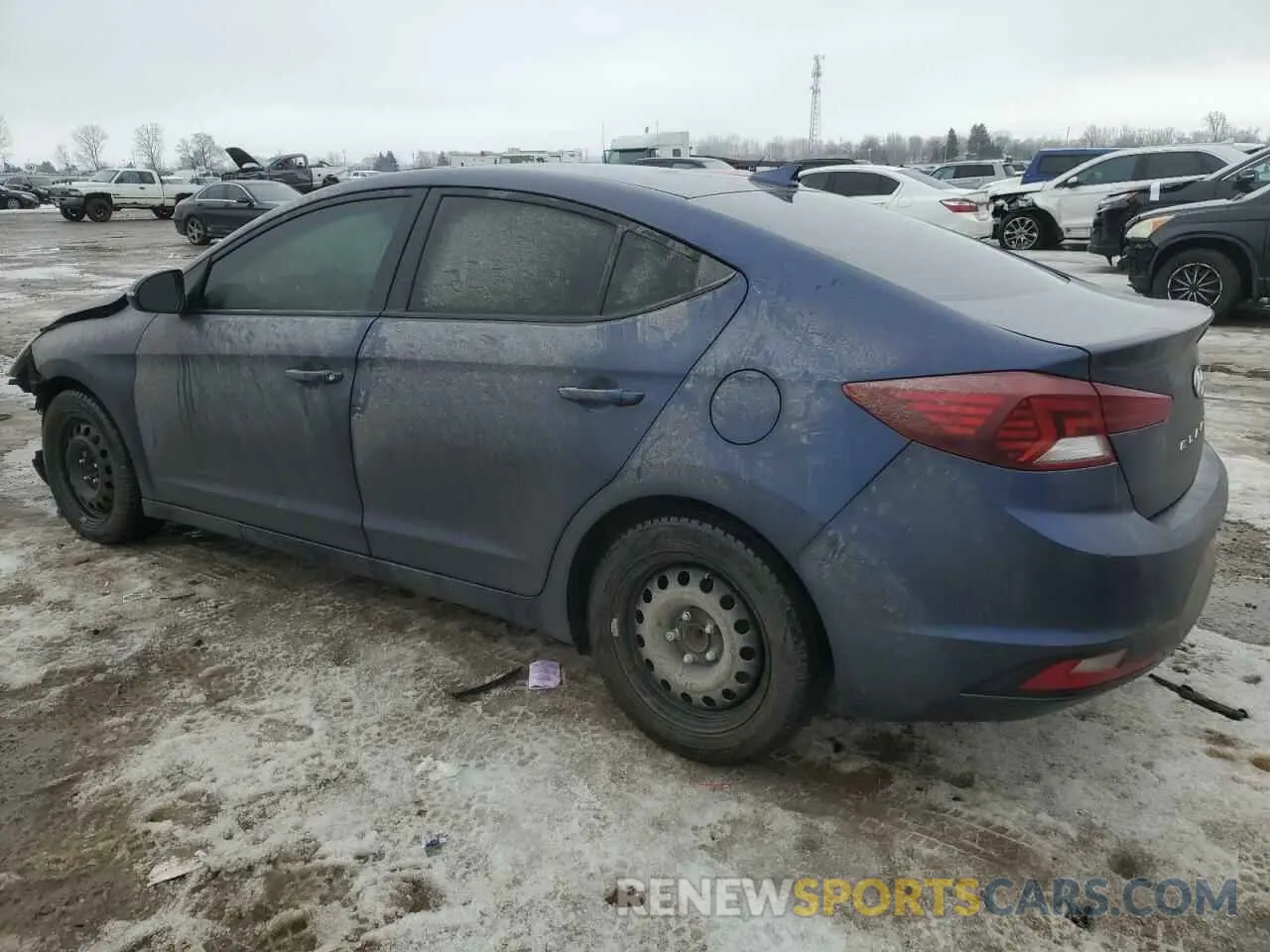 2 fotografías del automóvil dañado KMHD84LFXKU875269 HYUNDAI ELANTRA 2019