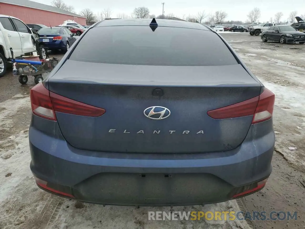 6 fotografías del automóvil dañado KMHD84LFXKU875269 HYUNDAI ELANTRA 2019