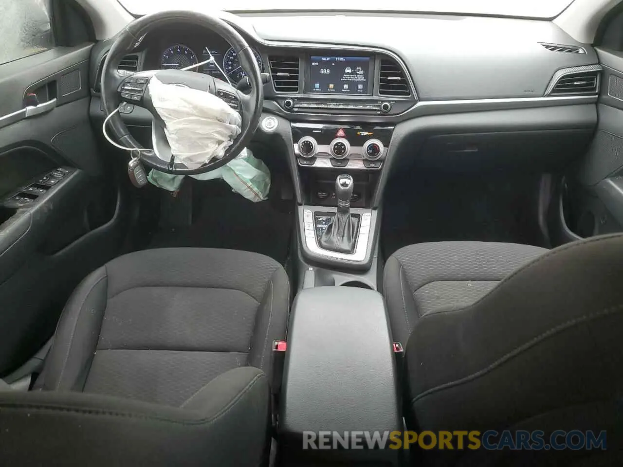 8 fotografías del automóvil dañado KMHD84LFXKU875269 HYUNDAI ELANTRA 2019
