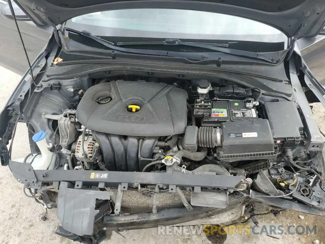 11 fotografías del automóvil dañado KMHH35LE3KU097958 HYUNDAI ELANTRA 2019