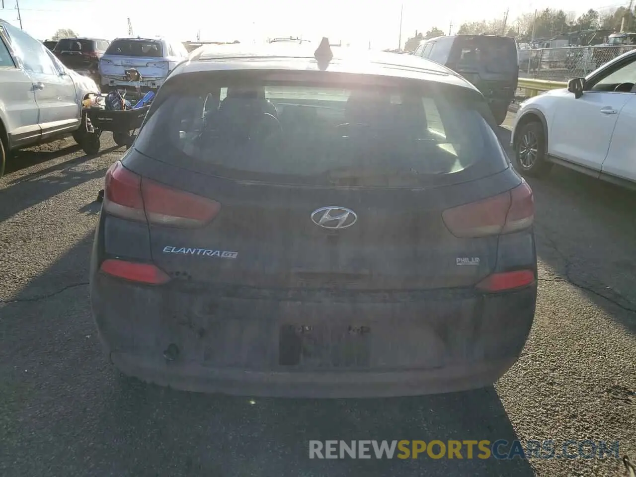 6 fotografías del automóvil dañado KMHH35LE8KU099415 HYUNDAI ELANTRA 2019