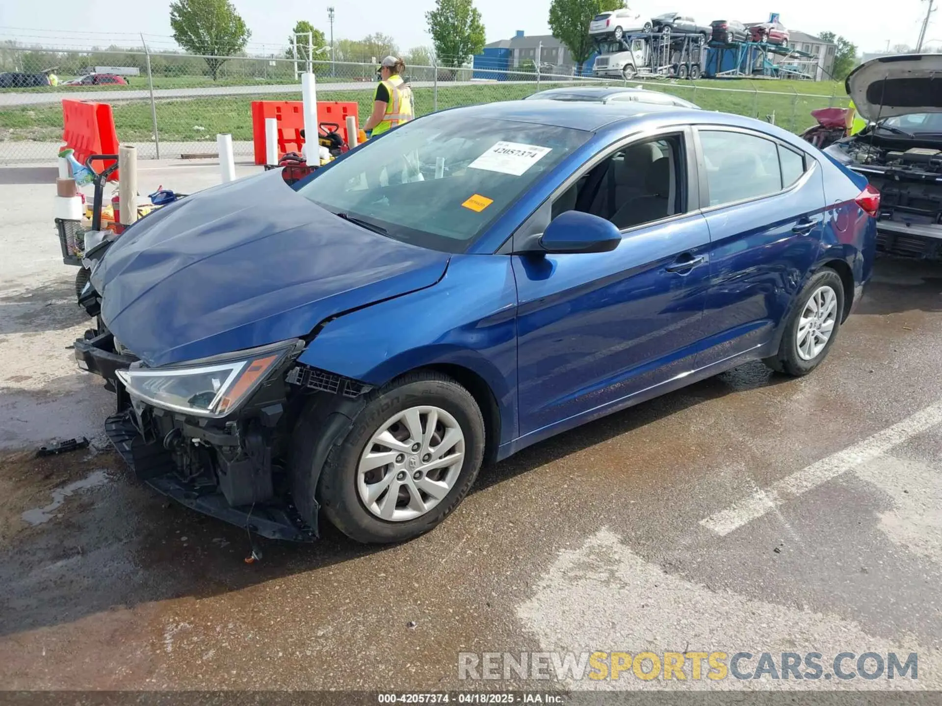 2 fotografías del automóvil dañado 5NPD74LF0LH501126 HYUNDAI ELANTRA 2020