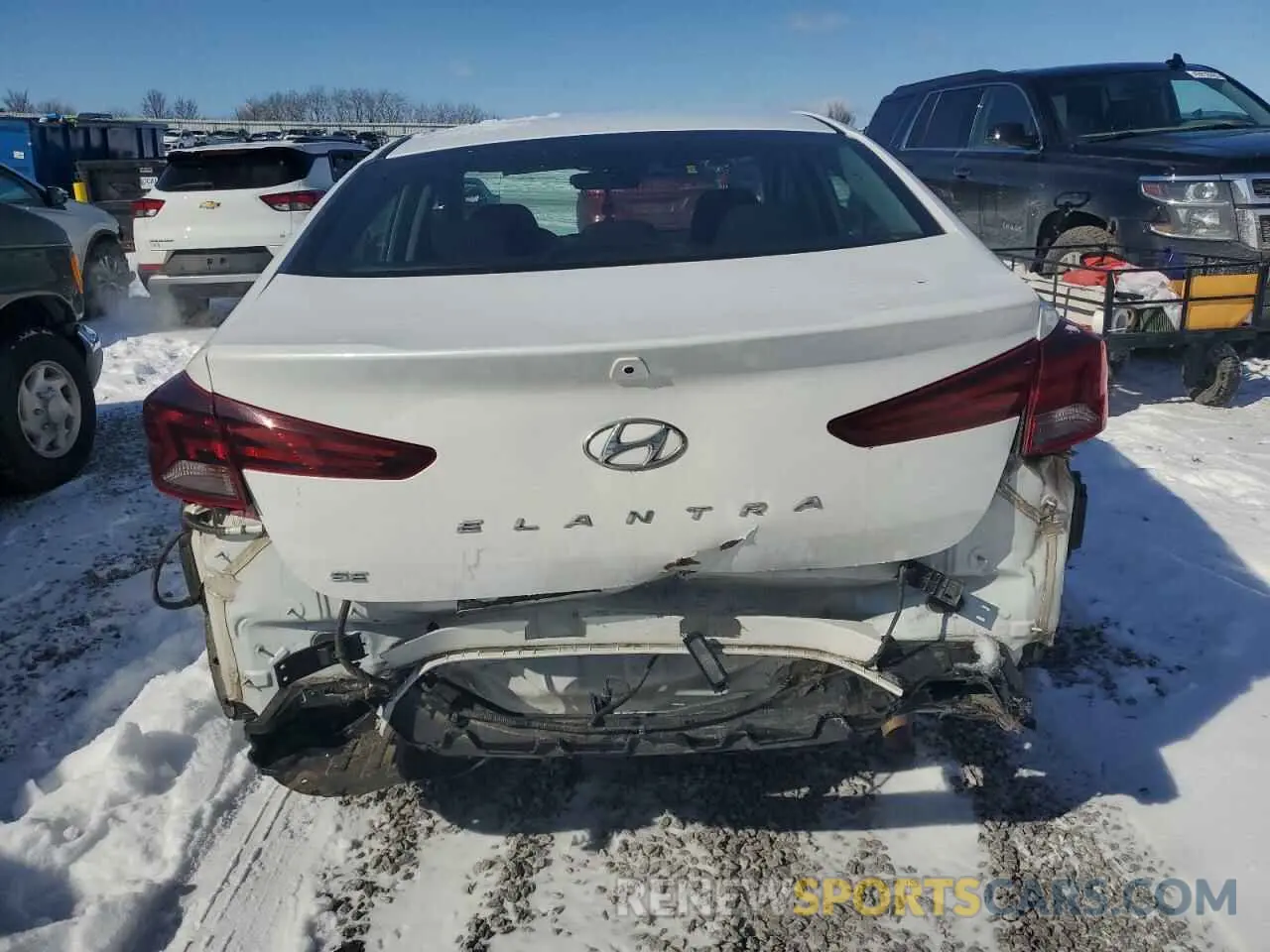6 fotografías del automóvil dañado 5NPD74LF0LH543568 HYUNDAI ELANTRA 2020