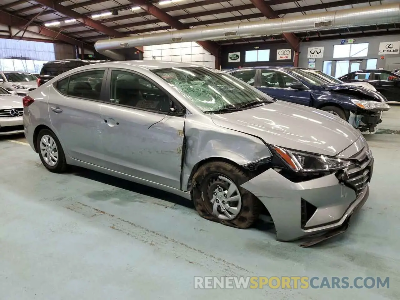 4 fotografías del automóvil dañado 5NPD74LF1LH604975 HYUNDAI ELANTRA 2020